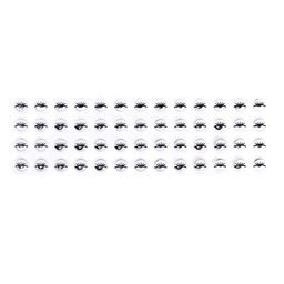 Глазки на клеевой основе, набор 52 шт., размер 1 шт. 0,8 см