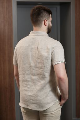 Рубашка 0209 натуральный - Новый лен фото 2