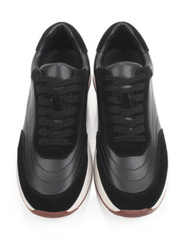 03-A9042-1 BLACK Кроссовки женские (натуральная кожа, натуральная замша)