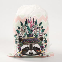 Мешок для обуви «Енот» (нетканый материал) 41×30 см