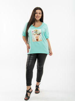 758 Футболка "ментол"