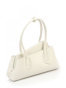 LACCOMA сумка АЛ3003-белый натуральная кожа хлопок  фото 4