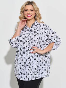 Рубашка 0199-4а белый мрамор - Aquarell фото 6