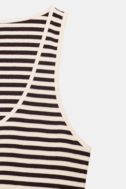 STRIPED SLEEVELESS TOP - Zara фото 6