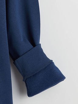 Bisiklet Yaka Erkek Kal?n Sweatshirt