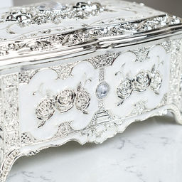 Шкатулка 16х11х8 см серебро / B7279 /уп 36/ - Галеонтрейд фото 4