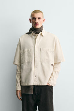 CAMISA ESTRUCTURA BOLSILLOS / Blanco - Zara фото 2