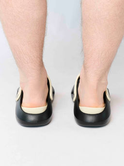 Сланцы мужские из ЭВА, черно-бежевые (Арт. 5096SST)