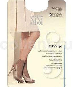 Calz.MISS 40 NEW (140/7) носки (2 пары)*** - daino