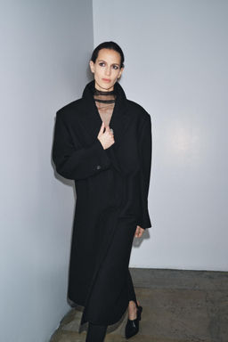 WOOL BLEND COAT ZW COLLECTION - Zara фото 4