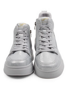 01-A324-6B GRAY/LT. BLUE Ботинки демисезонные женские (натуральная кожа)