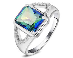 Кольцо, мистик кварц синий, Агафья