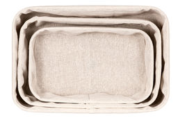 Набор 3 корзин 1 корзина 30,5*20,5*12 см, 1 корзина 27,5*17,5*10 см, 1 корзина 24,5*14,5*8 см, белый - Elan gallery фото 6