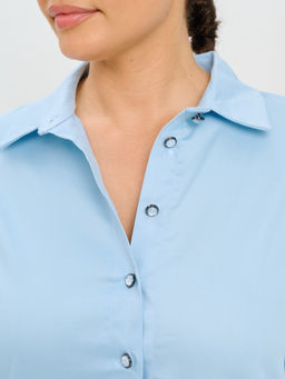 Рубашка женская MR021SS3 blue - Maxroses фото 4