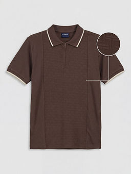 Polo Yaka Dokulu Erkek ?ocuk Ti??rt