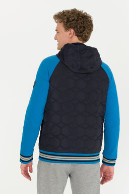 U. S. Polo Assn Мужской темно-синий вязаный кардиган с капюшоном - U.s. polo assn фото 5