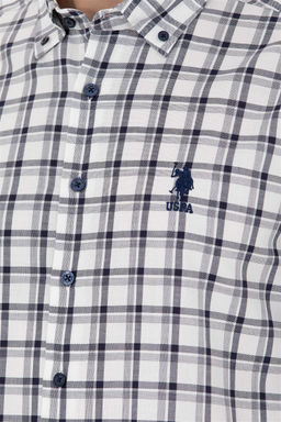 Мужская темно-синяя рубашка с длинным рукавом - U.s. polo assn фото 7