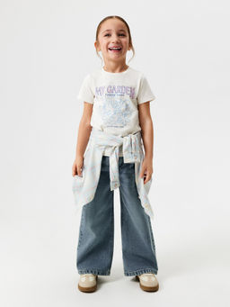 ACOOLA / Футболка детская для девочек Fagot молочный  фото 5