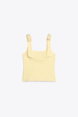 STRETCH TOP WITH BOWS - Zara фото 11