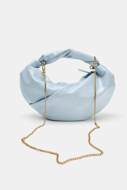 BOLSO DE MANO FRUNCIDOS / Azul - Zara фото 4