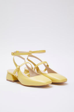 Trendyol Shoes Bej Mary Jane Bilekten Bagl? Kare Burun Kad?n Topuklu Ayakkab? TAKSS24TO00009 - Trendyolmilla фото 3