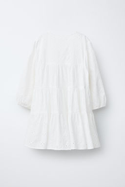 VESTIDO ROM?NTICO PANELES / Blanco - Zara фото 4