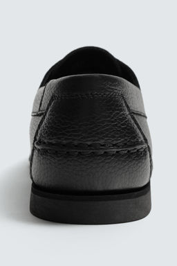 ZAPATO N?UTICO PIEL / Negro - Zara фото 6