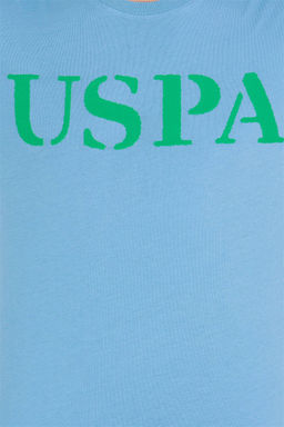 U. S. Polo Assn Мужская бирюзовая базовая футболка с круглым вырезом - U.s. polo assn фото 12