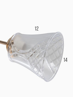 Люстра 12276/5FGD, 5×40 Вт, E27, 64×18×23 см, золото