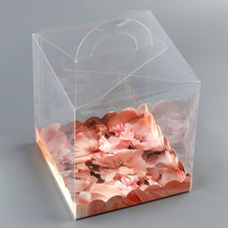 Цена за 5 шт. Коробка кондитерская, сундук, упаковка, «Цветов сияние», 16×16×18 см