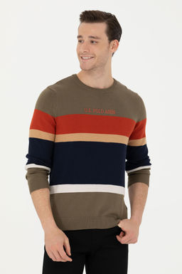Мужской свитер цвета хаки - U.s. polo assn фото 17