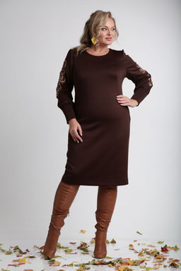 Платье VILENA 1043 черный+леопард  фото 11