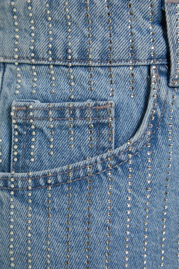 TRENDYOLMILLA Mavi Tasl? Yuksek Bel Denim Sort TWOSS23SR00191  фото 7