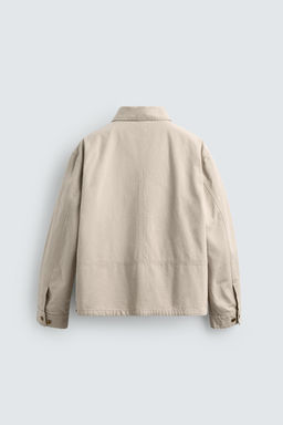 CAZADORA RELAXED FIT BOLSILLOS / Blanco roto - Zara фото 9