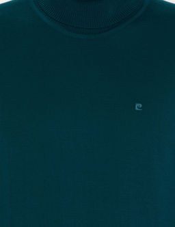 Ye_il Slim Fit Bal_k__ Yaka Y_n Kar___ml_ Basic Triko Kazak - Pierre cardin фото 6