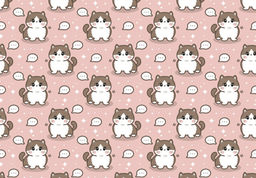 Обложка для паспорта Аниме Many cute cat, плотность 600 мкм