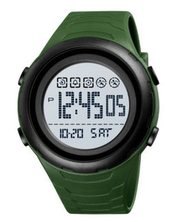 Часы наручные Skmei мужские электронные спортивные 1674army-green-white