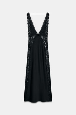 ZW COLLECTION LIMITED EDITION SATIN LACE DRESS - Zara фото 3