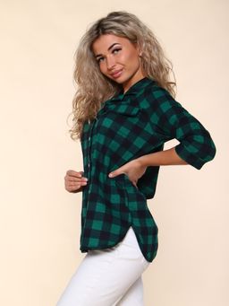 М377 Рубашка Рандеву (ярко-зеленый) - Иванушка-трикотаж фото 7