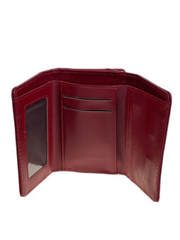 Женский кошелёк из искусственной кожи, цвет бордовый - Greta фото 2
