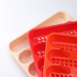 Лоток для столовых приборов в ящик, 5 секций, 33×26 см, пластик, МИКС