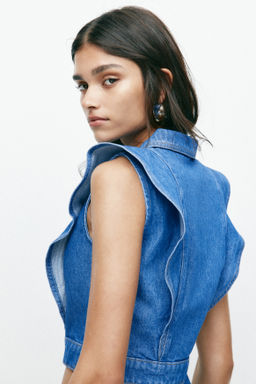 Chaleco denim con volantes - H&m фото 3