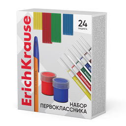 АКЦИЯ СТОК Цена за 6 шт. Набор первоклассника ErichKrause (24 предмета)