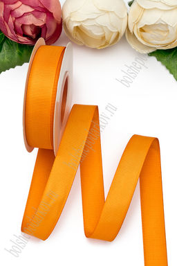 Лента репсовая 2 см*20 ярд "1 сорт" (SF-1723) оранжевый №24