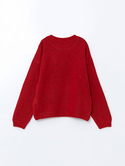 Bisiklet Yaka Y?lba?? Temal? K?z ?ocuk Triko Kazak - Waikiki фото 2