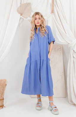 Платье AMORI 9646 василек