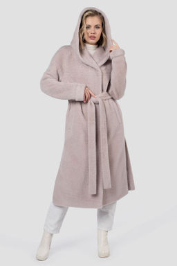 Пальто женское демисезонное (пояс) в составе ШЕРСТЬ