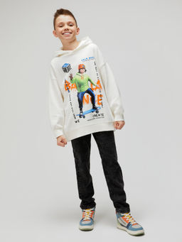 ACOOLA / Джемпер детский для мальчиков Marek молочный фото 3