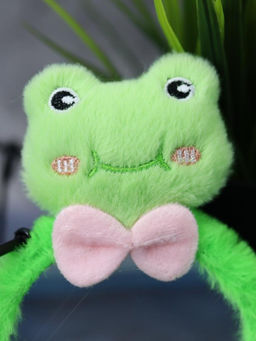 Плюшевое зеркало GIRLY "Round frog", green (8*12,5 см)