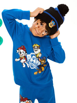 Bisiklet Yaka Paw Patrol Bask?l? Uzun Kollu Erkek ?ocuk Sweatshirt ve E?ofman Alt? - Waikiki фото 2